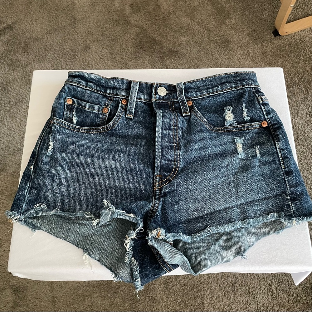 Denim Distressed Women Shorts